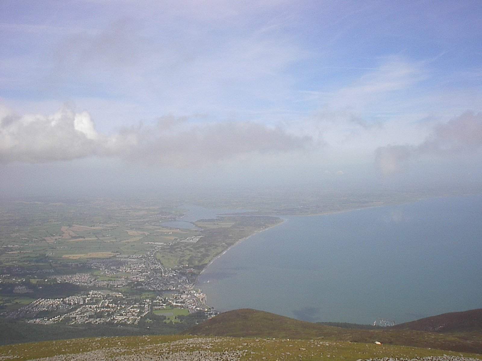 Newcastle from top of Slieve Donard